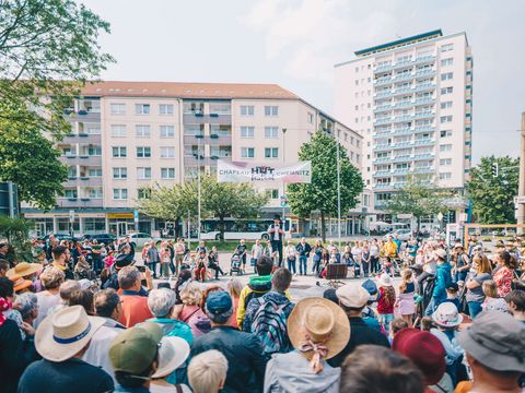 Hutfestival in der Chemnitzer Innenstadt