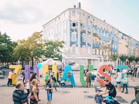 Creative Cultural Capital Street on Chemnitz Brühl